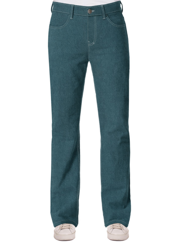 Bootcut Jeans Herren grün
