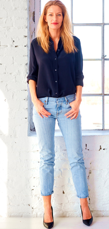 helle jeans kombinieren Damen