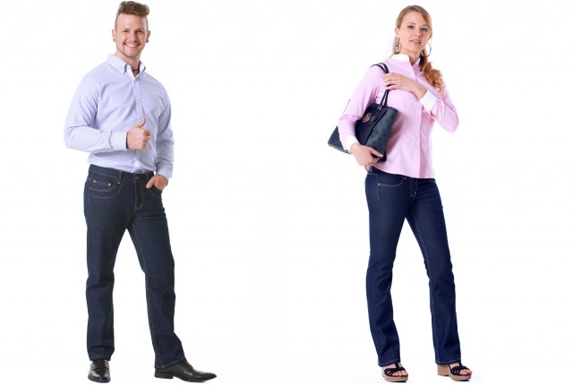 Büro Outfit Jeans - wie man Jeans im Büro trägt.